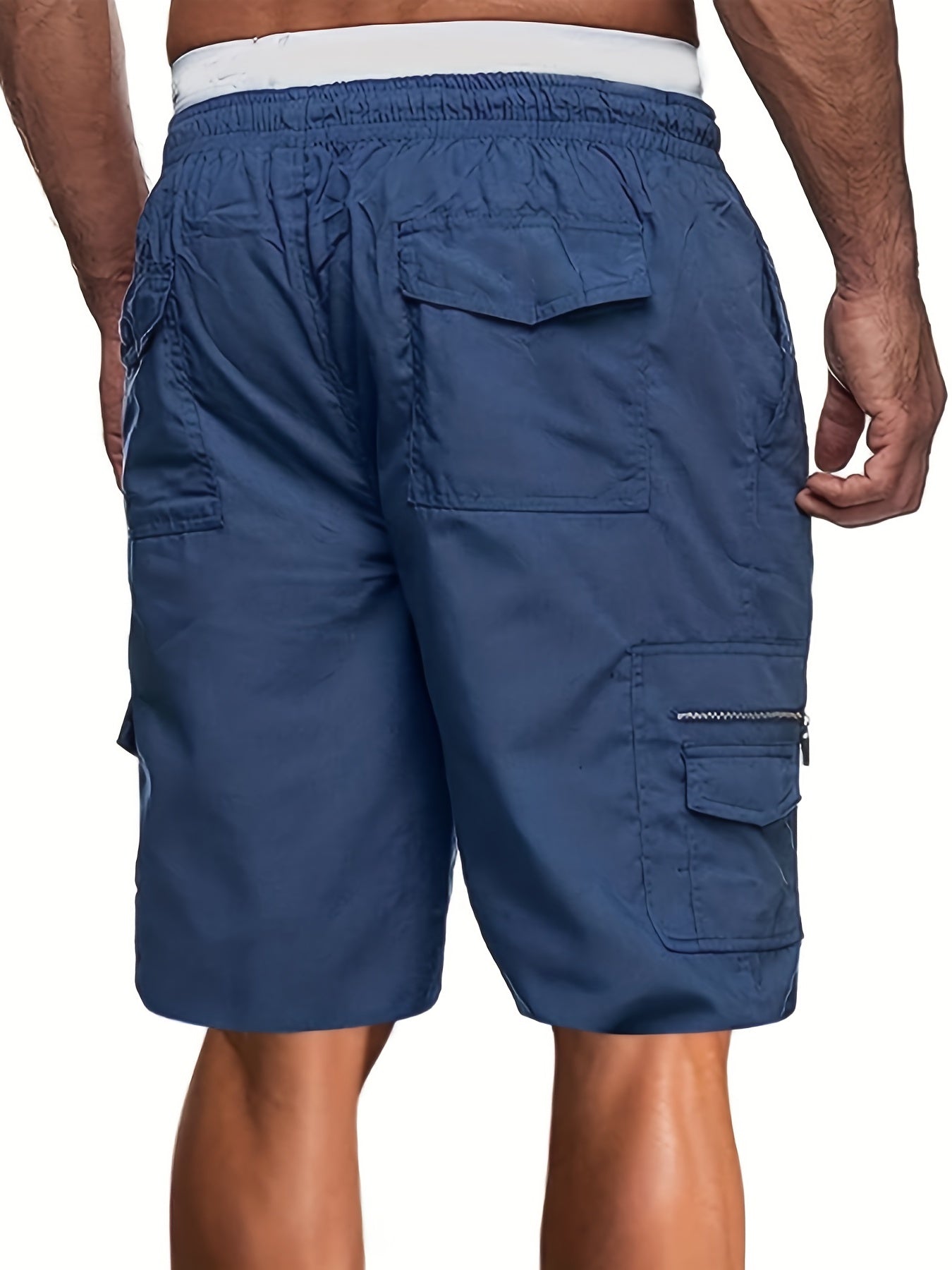 Men's Lightweight Cargo Shorts Breathable Flap Pocket Work Pants