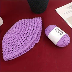 2pcs Heart Filling Cotton Hand Woven Coarse Wool Yarn Ball Crochet DIY Thread
