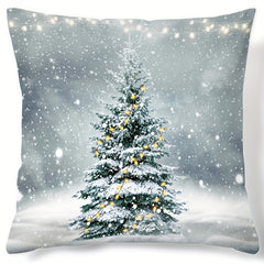 Christmas Tree Pattern Print Pillow Covers