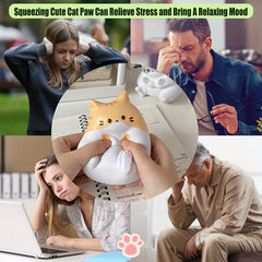 Cat Stress Balls Squishy Foam Toys Elastic Sensory Ball for Kids