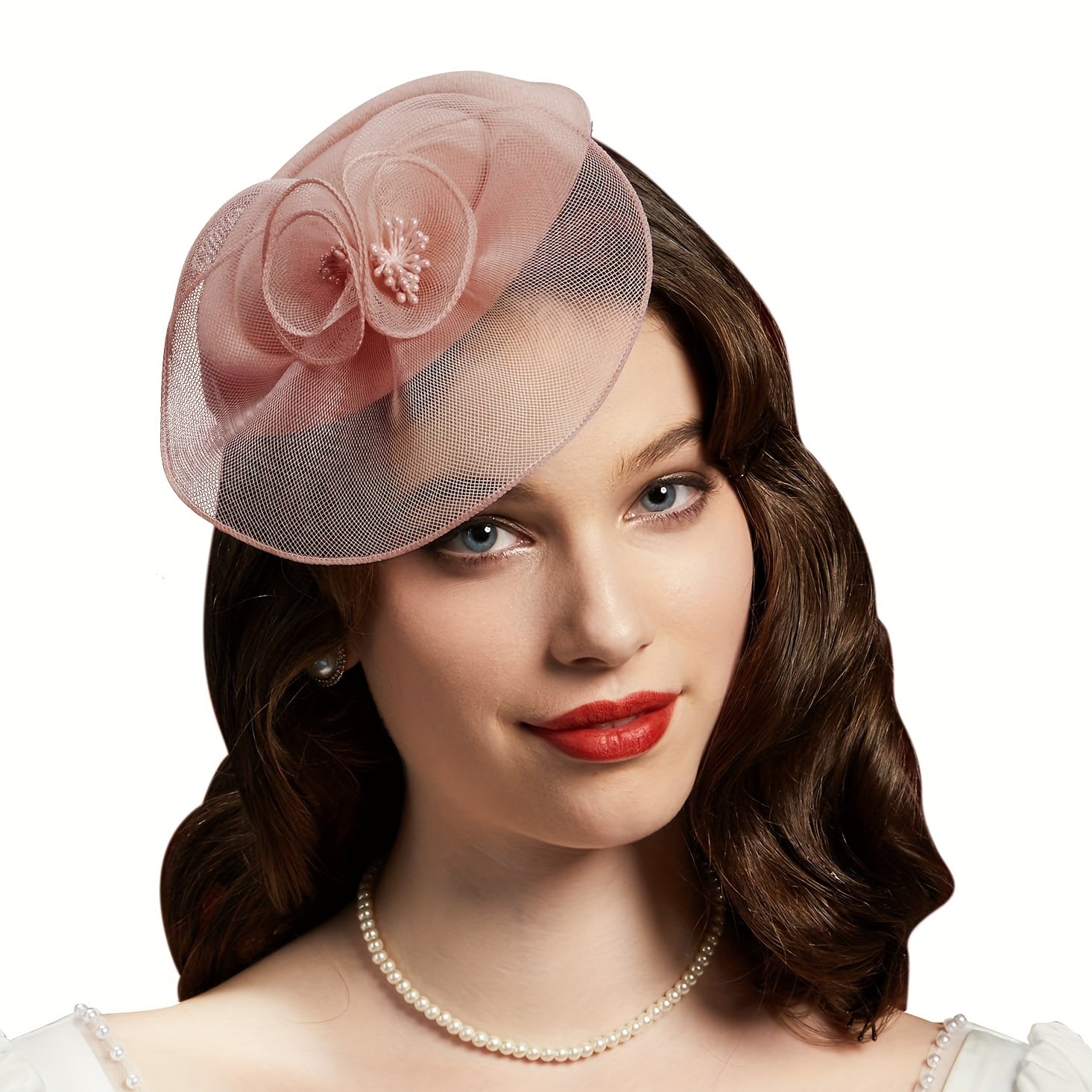 Vintage Pillbox Hat Feather Headwear Wedding Tea Party Hat