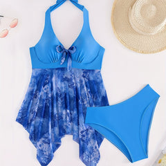 Women's Swimwear Tankini Swim Dress 2 Piece Plus Size Swimsuit