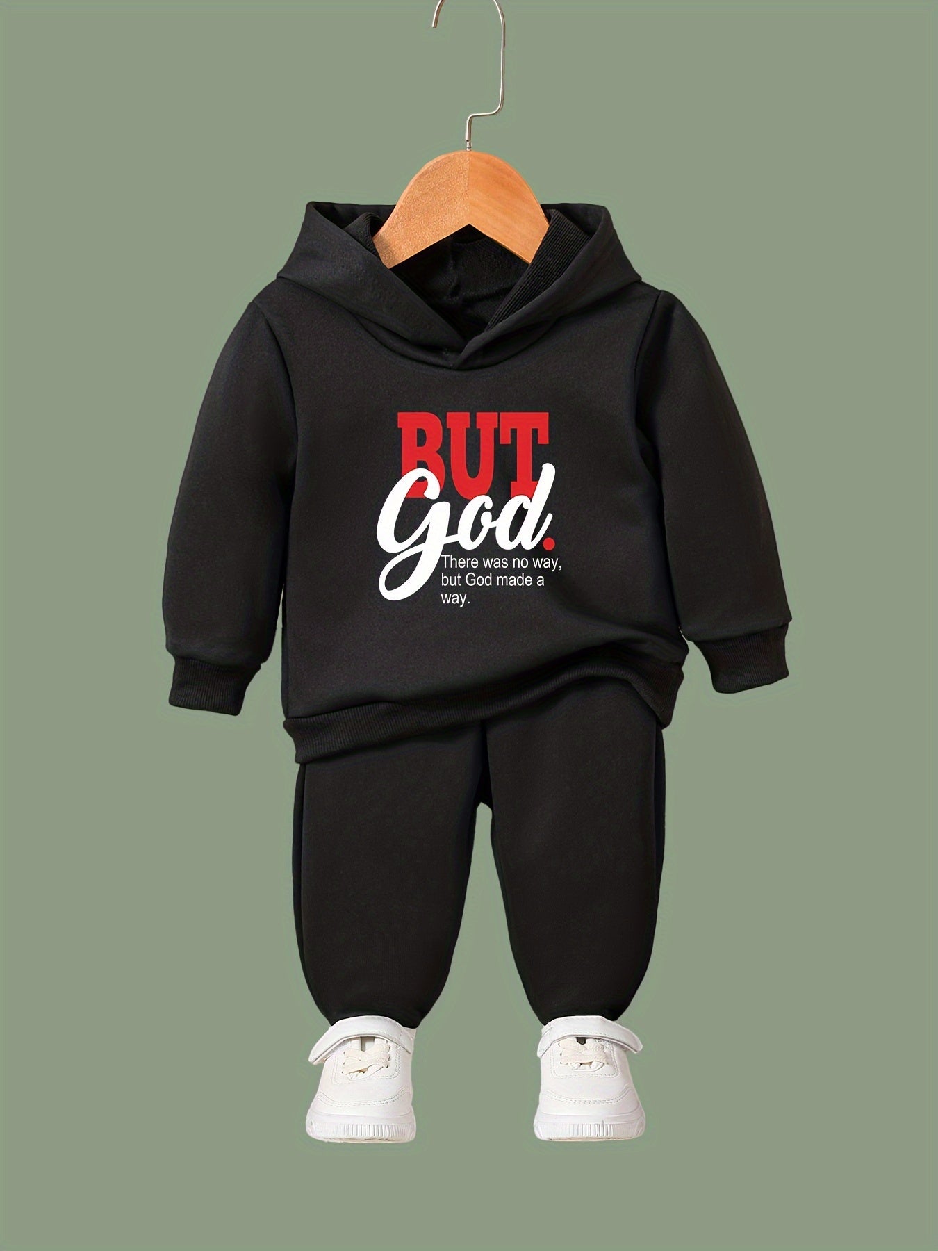 BUT GOD 2pcs Girls Sports Outfits Spring Fall Outdoor Gift