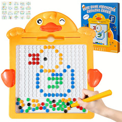 Large Magnetic Drawing Board for Toddlers with Magnetic Pen and Beads