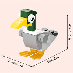 10pcs Mini Farm Animals Building Blocks Toys Birthday