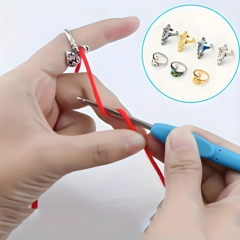 1pc Peacock Crochet Ring Tool for Beginners