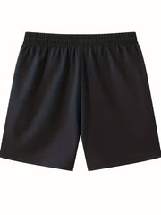 King & Crown Print Men's Shorts Summer Casual Elastic Waist Drawstring Shorts