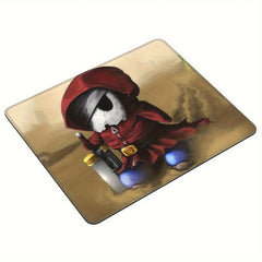 Skull Patterned Square Mousepad - Office Home Gaming Essential