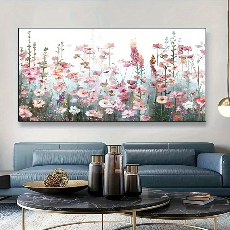 Adult Flower Paint By Numbers Pink 15 7x23 6 Inches DIY Kit