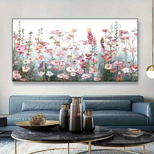 Adult Flower Paint By Numbers Pink 15 7x23 6 Inches DIY Kit