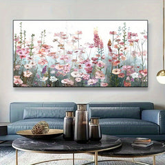 Adult Flower Paint By Numbers Pink 15 7x23 6 Inches DIY Kit