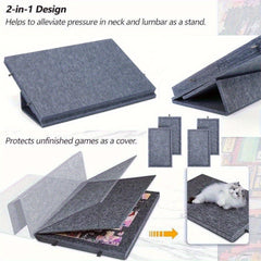 Collapsible Puzzle Board Felt Mat with 4 Drawers - Up to 500pcs Puzzles