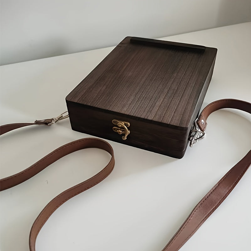 Wooden Pencil Case Multifunctional Artist Tool Brush Pencil Case Wood