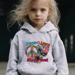 2pcs Peace Love Hippie Soul Girls Activewear Set