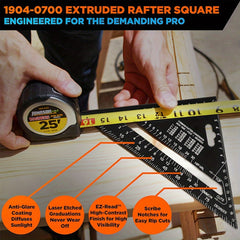 7 Inch Aluminum Triangle Ruler Protractor Metric Square Measuring