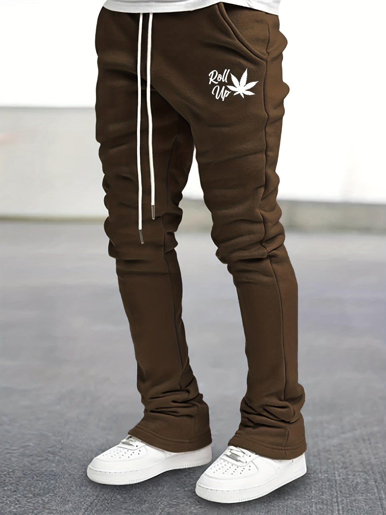 Men's Drawstring Flare Pants