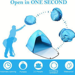 Large Pop Up Beach Tent UV Protection Lightweight Portable Tent