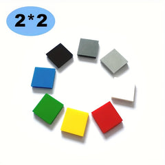 50pcs Building Blocks 2x2 Figure Bricks Ceramic Tile 2x2 Educational Creative