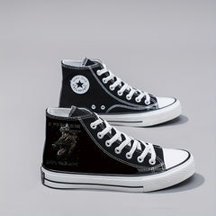 Unisex High Top Canvas Shoes Comfy Non Slip Casual Flats Men's Footwear
