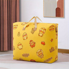 Print Zipper Quilt Storage Bag Large Capacity