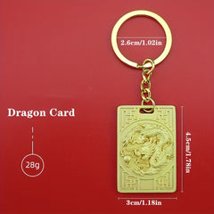 Year Of The Dragon Keychain Pendant Zodiac Dragon Key Chain Keyring