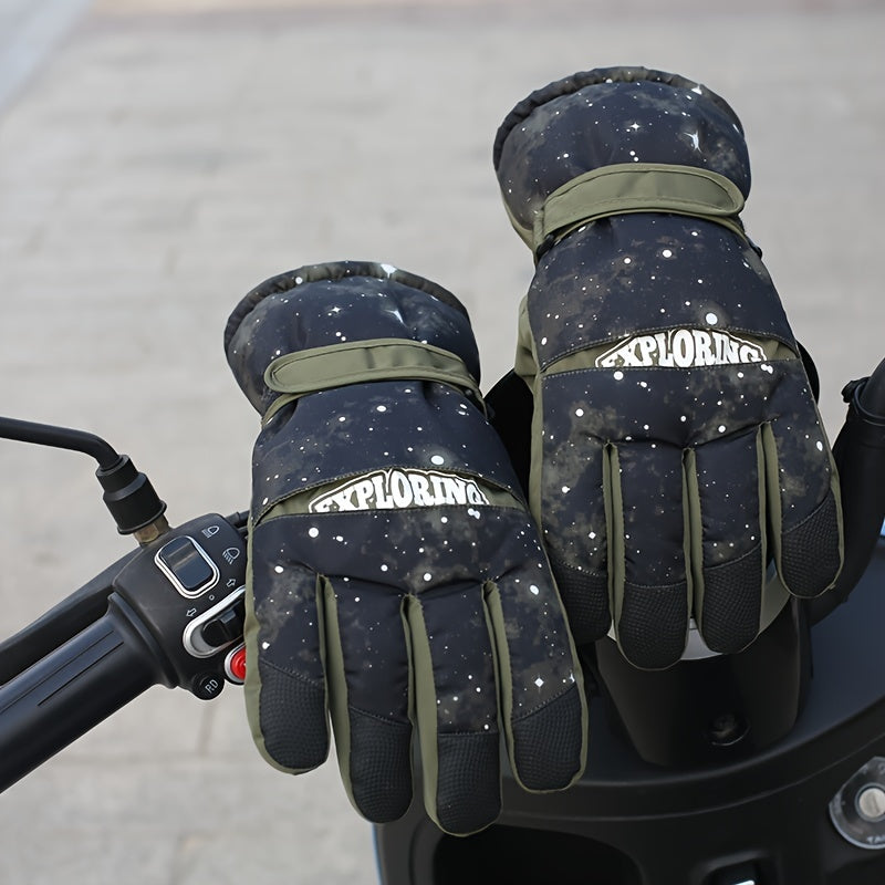 Winter Touch Screen Skiing Gloves Windproof Waterproof Cycling Gloves