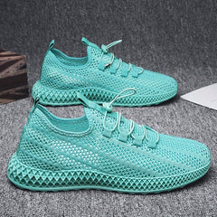Men's Lace-up Sneakers Lightweight Breathable Athletic Shoes