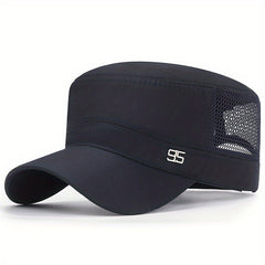 Mesh Flat Hat Adjustable Snapback Baseball Cap Trucker Army Dad Outdoor Hat