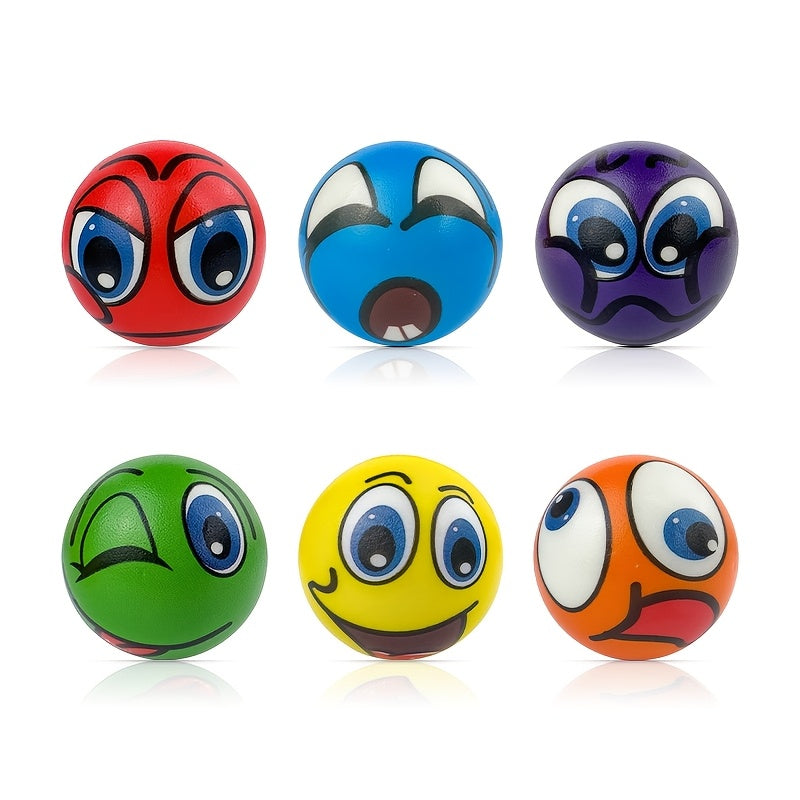 Expressive Stress Balls Set - Christmas Halloween Party Gag Grip Sponge Balls