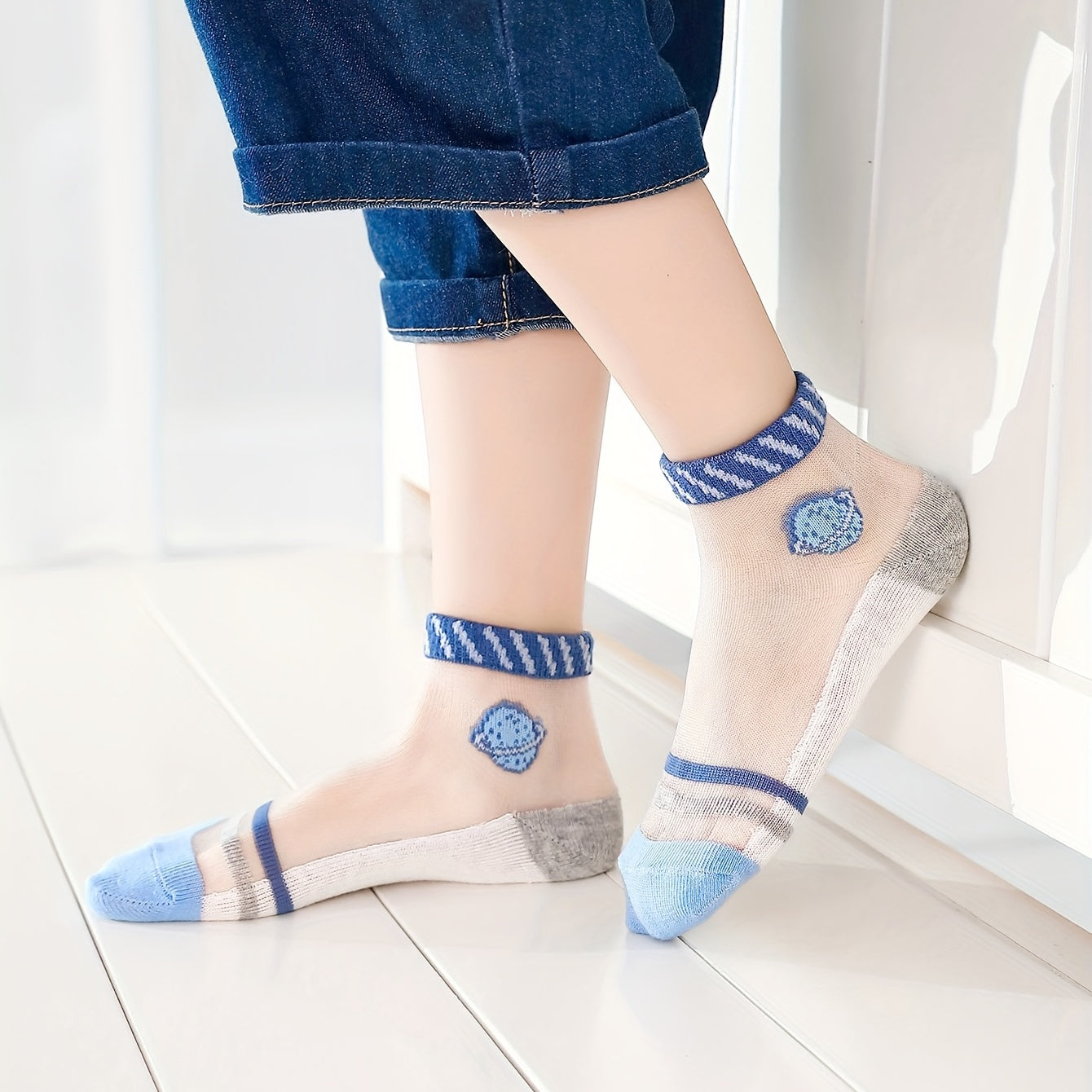 5 Pairs Boys Rocket Casual Ankle Socks Breathable Sport Socks Kids Toddlers