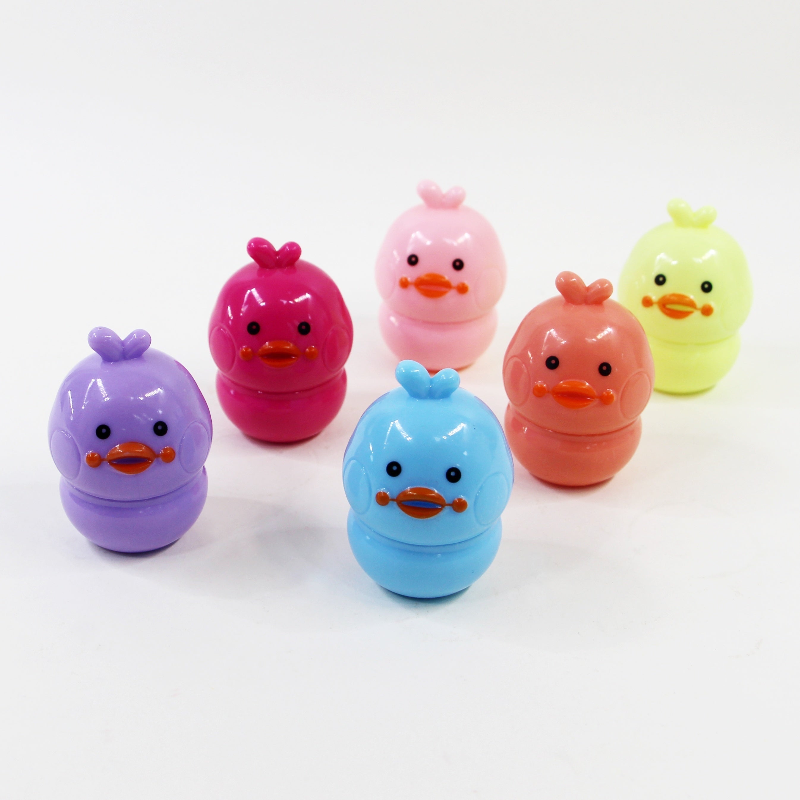 6 pcs Duck Shape Lip Balm for Soft Smooth Lips