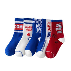 Boys Student Middle Tube Socks for Kids