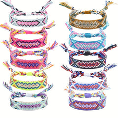 Nepalese Ethnic Style Woven Bracelet Colorful Tassel Friendship Bracelet