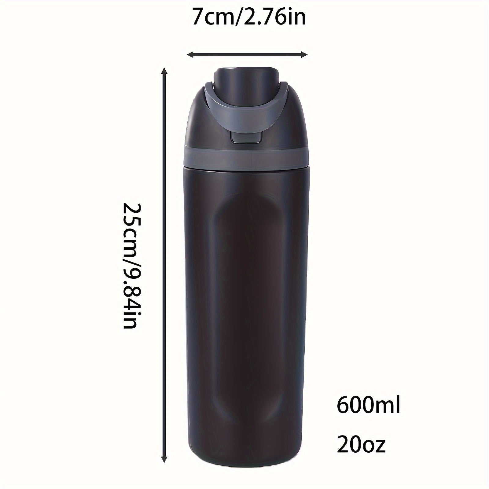 Stainless Steel 20oz Vacuum Flask Insulated Water Bottle for Outdoor Travel