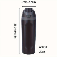 Stainless Steel 20oz Vacuum Flask Insulated Water Bottle for Outdoor Travel