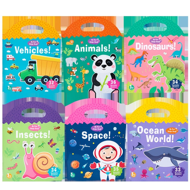 Montessori Paste Quiet Books Scene Stickers Focus Training