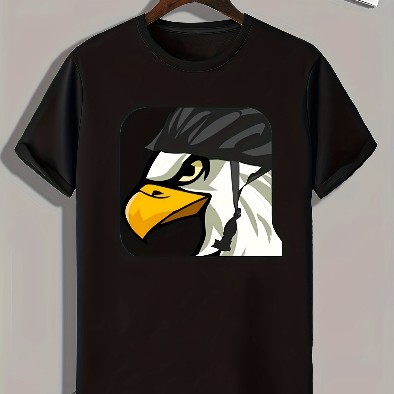 Bird Print Men's Graphic T shirt Casual Comfy Tees For Summer