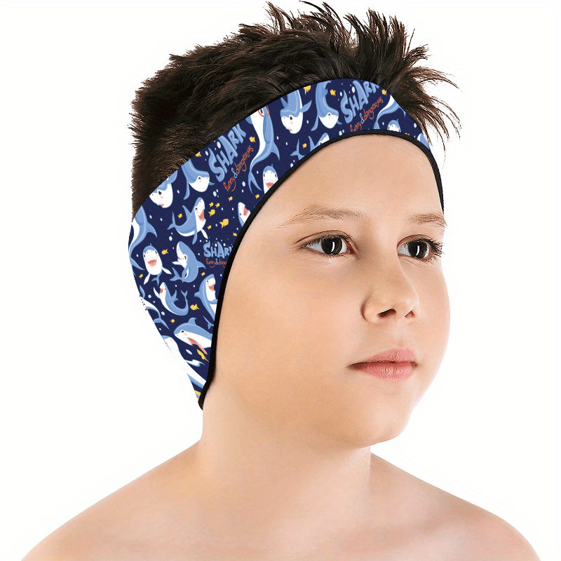 Girls Cartoon Swim Headband - Waterproof Ear Protection Band