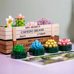 1000 pcs Succulent Building Blocks Set Desktop Decorative Home Gift