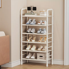 Large Capacity Metal Shoe Rack for Household Use - Functional Storage Shoe Rack