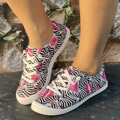 Women's Love Heart Skateboard Shoes Lightweight Breathable Running Shoes