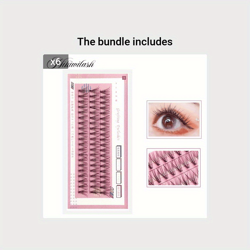 60pcs 10D Cluster Lashes for DIY Eyelash Extensions at Home
