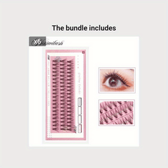 60pcs 10D Cluster Lashes for DIY Eyelash Extensions at Home