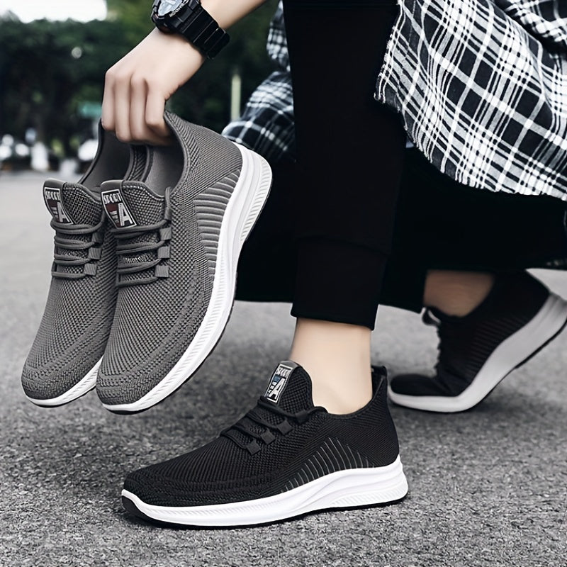Men's Breathable Sneakers Athletic Shoes for Running Basketball Gym
