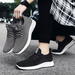 Men's Breathable Sneakers Athletic Shoes for Running Basketball Gym