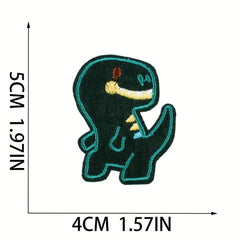 26pcs Dinosaur Iron On Patches Sew On Embroidered Applique Repair Patch DIY