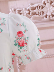 Floral Tiered Princess Dress for Girls