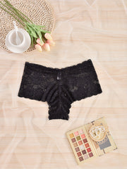 3 Pack Women's Plus Lace Trim Briefs Set