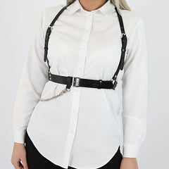 Punk Chain Fringe Harness Belt Rivet Body Harness Corset Belt