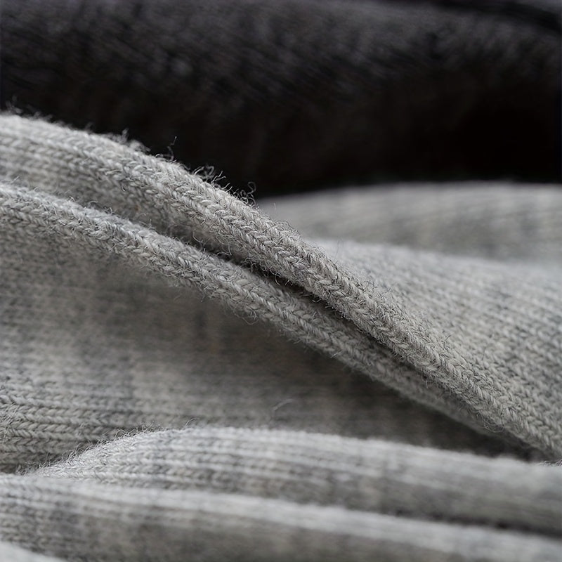 Men's Antibacterial Cotton Crew Socks Moisture Wicking Tube Socks